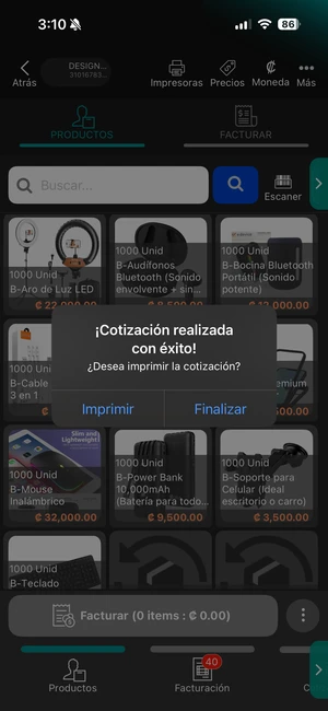 ¡Cotización Exitosa!