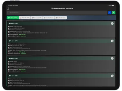 Revisá facturas, tiquetes y notas de crédito en un solo historial